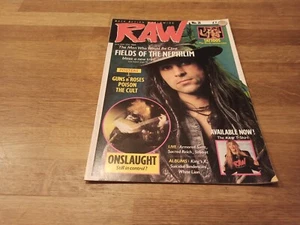 Raw rock music magazine  - # 21 June 14-27 1989 Fields of Nephilim Onslaught - Picture 1 of 2