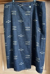 Ralph Lauren Wool 90s Southwest Blanket Wrap Maxi Skirt Women's 22W NWT - Picture 1 of 19