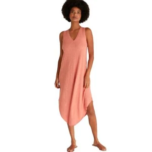 Camiseta deportiva Z Supply Canyon rosa algodón slub Reverie midi vestido verano moda - Imagen 1 de 5