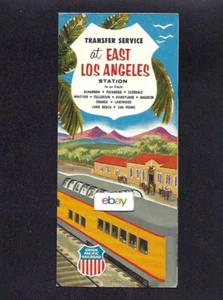 UNION PACIFIC RAILROAD 1958 EAST LOS ANGELES STATION TRANSFER DISNEY BROCHURE - Picture 1 of 3