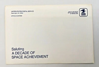 1971 Saluting A Decade Of Space Achievement First Day Issue Stamps - Image 1 of 4