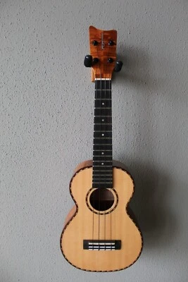 Brand New Kamaka HF-2 DS Spruce Top Deluxe Concert Hawaiian Ukulele - Koa Wood - Image 1 of 4