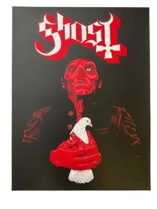 Rare Ghost Papa Emeritus Limited White Dove Poster 18"x24" - Picture 1 of 3