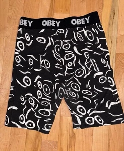 EUC! OBEY Shorts XS Surf Legging Mid Calf Herren Damen Unisex - Bild 1 von 4