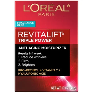 Crema hidratante facial sin perfume L’Oreal Revitalift Triple Power - 1,7 oz - Imagen 1 de 1