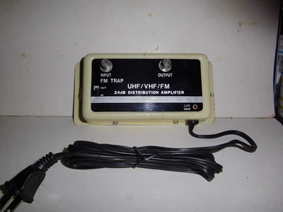 Antenna Amplifier Digital TV Signal Booster 24 dB Gain - Image 1 of 3