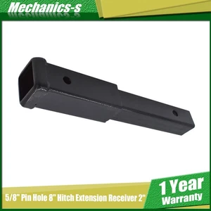 FOR 5/8" Pin Hole 12" Hitch Extension Receiver 2" Extender 4000 LBS Tow Capacity - Picture 1 of 8