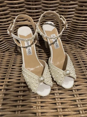 Jimmy Choo Sacaria 120 мм украшенные платформы розничная цена $2095 - Изображение 1 из 4