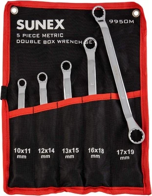 Sunex Tools 9950M Metric Double Box Wrench Set, 5 Piece  - Image 1 of 4
