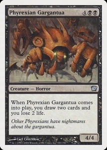 Phyrexian Gargantua 1x LÁMINA MTG 9ª Novena Edición Poco Común COMO NUEVO Negro - Imagen 1 de 1