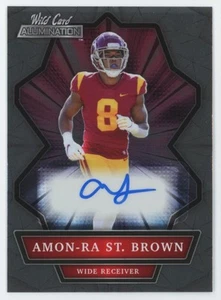 2021 Wild Card Allumination Amon-Ra St. Brown Rookie Auto #ABC-A A34 - Foto 1 di 2