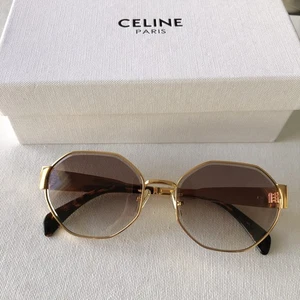 Gafas de sol Celine doradas y marrones  - Imagen 1 de 12