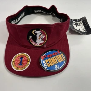 Vintage Starter Florida State Seminoles Deadstock Visor Hat Size S/M - Picture 1 of 6