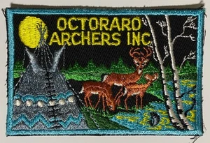 "Parche Octoraro Archers Inc - Club de tiro con arco de caza de ciervos vintage de 5""" - Imagen 1 de 2
