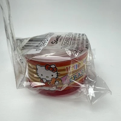 复古 Hello Kitty Sanrio 红色迷你复古圆形保护壳 带可拆卸橡皮擦 2003 — 第 1/4 张图片