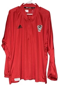 NC State Adidas Team Issue 1/4 Zip Jacket Primeblue Pull Over Mens XL Wolf Pack - Picture 1 of 8