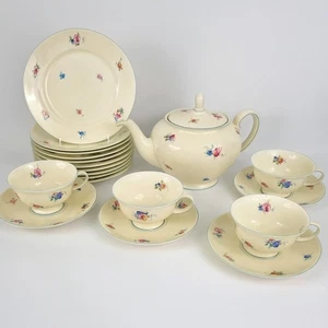 vintage Rosenthal Germany AIDA banhof 19 piece set teapot 8" plates cup Saucers - Picture 1 of 17