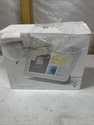 New Google Nest Hub (2nd Gen.) Smart Display - Chalk - New OB - Image 1 of 4