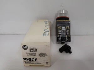 ALLEN BRADLEY 800MR-HH2BLA SELECTOR SWITCH 2 POSITION 1NO 1NC SER C NIB - Picture 1 of 8