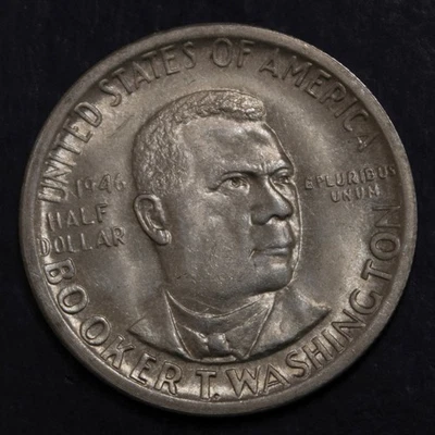 1946 S Booker T Washington Half Dollar Choice BU     Lot 2896 - Image 1 of 2