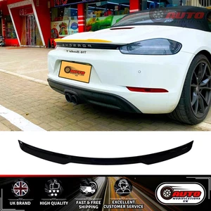 Porsche Boxster Heck Glanz Schwarz Kofferraum Lippe Spoiler Flügel Body Kit 2016-24 - Bild 1 von 9