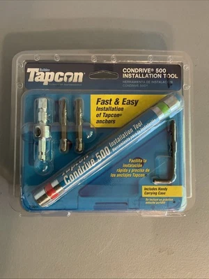 Kit de ferramentas de instalação Tapcon Condrive 500 com estojo NOVO lacrado - Imagem 1 de 2