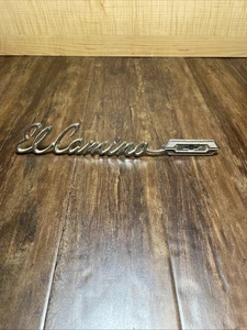 Vtg 1965 El Camino Chevrolet Car Vehicle Quarter Panel Emblem Badge 4496442 - Picture 1 of 13
