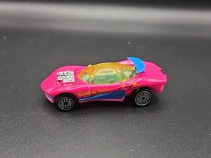 1991 Hot Wheels Flashfire Pink Turbo Car Malaysia Loose - Picture 1 of 9