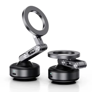Universal Magnetic Car Phone Holder Mount with Vacuum Suction, Foldable 360° Rot - Photo 1 sur 6