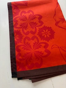 Le Jacquard Français “Argentine” Tablecloth, Tangerine Cotton, 69"x98"* - Picture 1 of 5