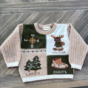 Vintage Baby Togs 3T Outdoor Pullover Elch Wandern Camping - Bild 1 von 12