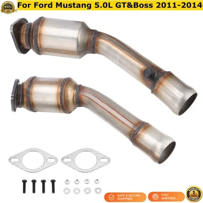 Front Left & Right Catalytic Converter For Ford Mustang GT & Boss 5.0L 2011-2014 Foto 1 de 4