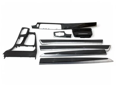 2011 - 2016 BMW 528I 535I 550I F10 TRIM COVER DASH DOOR CENTER CONSOLE SET OF 8 - Image 1 of 4