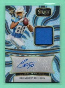 2024 Panini Select Cornelius Johnson #RSM-CJN Rookie Patch Auto RPA Argento /199 - Foto 1 di 2