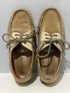 Sperry Top-Sider Herren Hellbraun Hellbraun Leger Bootsschuhe Größe 8 Kontursystem - Bild 1 von 13