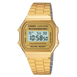 Unisex Herrenuhr Damenuhr CASIO A168WG-9 VINTAGE Stahl Golden Klassiker DD - Bild 1 von 1