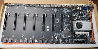 BTC-T37 Riserless Mining Motherboard 8 GPU Bitcoin Crypto Ethereum Mining  - Image 1 of 4