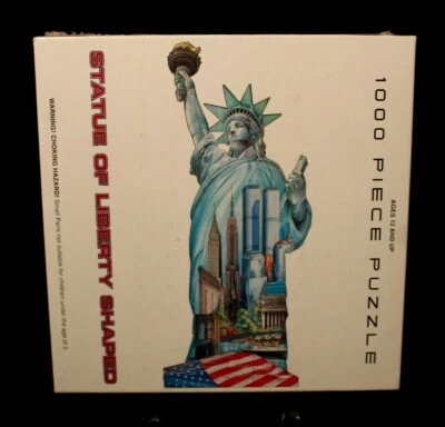 Brand New Sealed Statue of Liberty Shaped 1000 Piece Puzzle Made In USA - Image 1 of 3