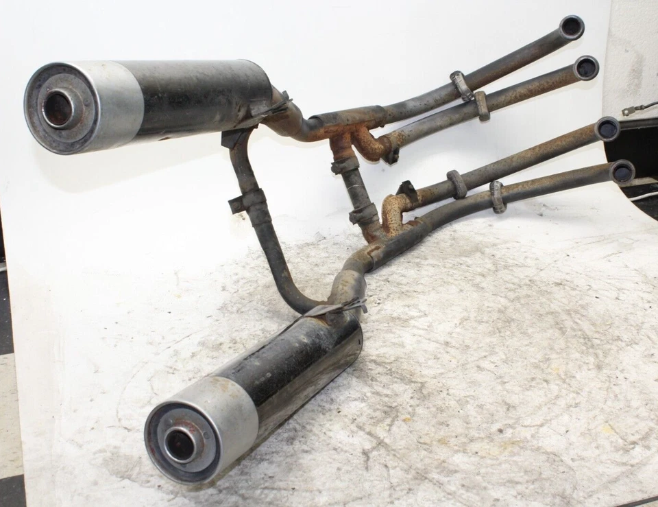 Yamaha FJ600 1985 sistema de escape completo cabezales tubo silenciador Foto 1 de 4