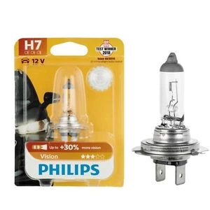 Philips Vision +30% Car Headlight Bulbs Bright White H7 Premium 12V 55W Bulb - Picture 1 of 6