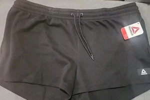 WOMEN'S REEBOK AFTER CLASS GYM WORKOUT COMFORT PULL ON SHORTS PLUS SIZE XXXL NEW - Picture 1 of 7
