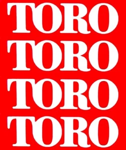Toro Lawn Mower Sticker, Decal 5 YEAR WARRANTY, LOT x2, 3 SIZES, WHITE, Tractor - Picture 1 of 1