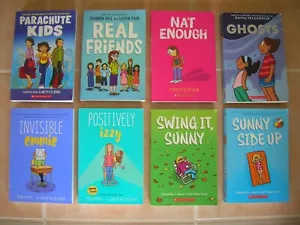 8 Graphic Novels SUNNY J. Holm Positively Izzy Terri Libenson Ghosts Telgemeier - Picture 1 of 11