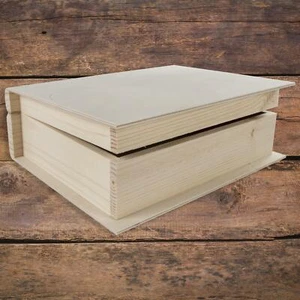 Wood Decorative Bookcase Box Accessories Holder Hiding Cover 24.5 x 19 x 8 cm - Picture 1 of 10