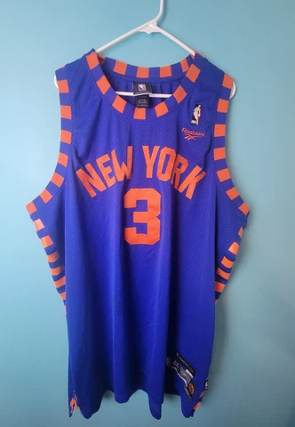 NBA Reebok New York Knicks Stephon Marbury Jersey Men's 4XL +2 Hardwood Classics Cover