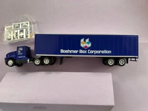 HO Scale Herpa #6185 Kenworth T600 Tractor Trailer w Boehmer Box Corp Blue - Picture 1 of 7