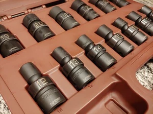 Matco Tools 13pc 1/2 METRIC 6 POINT ADV UNIVERSAL IMPACT SOCKET SET - Picture 1 of 4