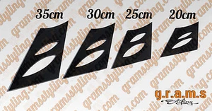 Universal Ellipse 20 25 30 35 cm FIBRA DE CARBONO alerón patas para Racing Drift v8 - Imagen 1 de 10