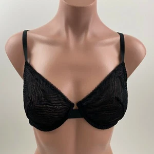 Victoria's Secret Unlined Underwire Demi Bra - Black - Size 36D - NWT - Picture 1 of 12