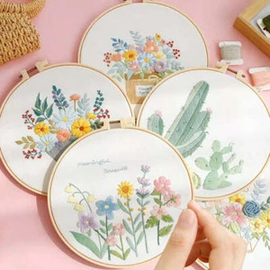 DIY Embroidery kits with Hoop " Plants" - Picture 1 of 37